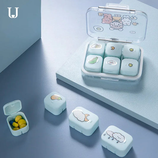 Pilulier 6 Cases De Poche